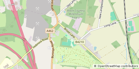 Map of Wolverhampton, Staffordshire