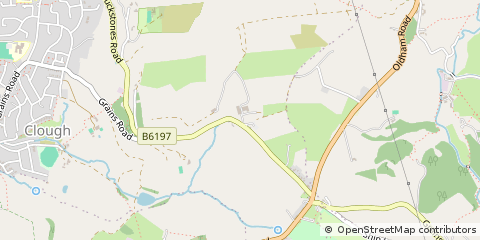 Map of Oldham, Greater Manchester
