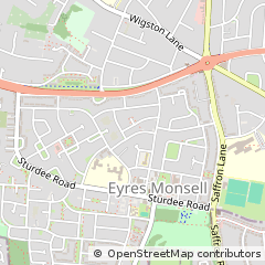 Map of Leicester