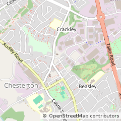 Map of Stoke on Trent, Staffordshire