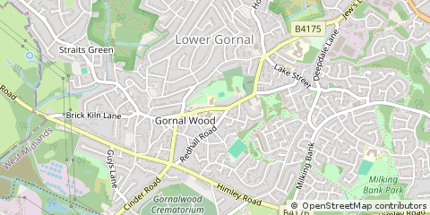 Map of Dudley