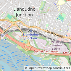 Map of Llandudno Junction, Conwy