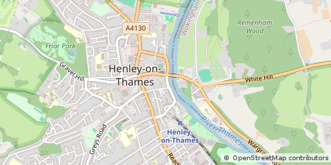 Map of Henley-on-Thames, Oxfordshire