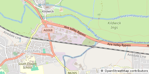 Map of Keighley, West Yorkshire