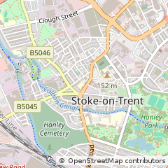Map of Stoke-on-Trent, Staffordshire