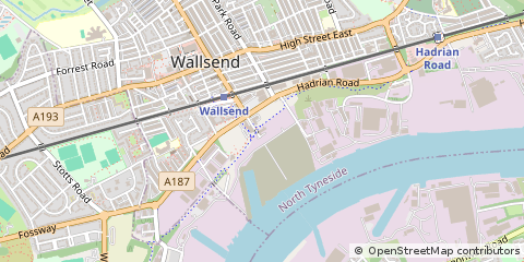 Map of Wallsend