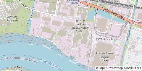 Map of Dagenham, Essex