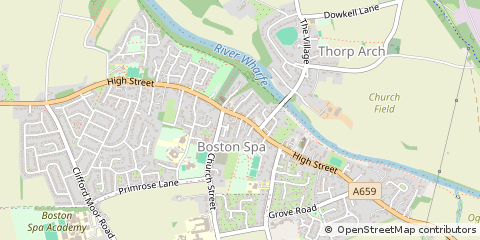 Map of Wetherby, West Yorkshire