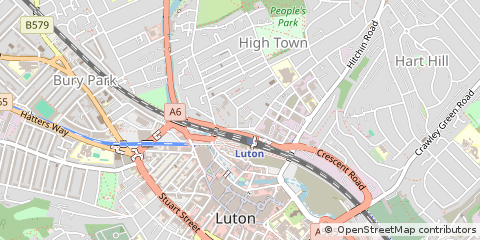 Map of Luton