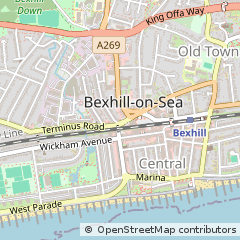 Map of Bexhill-on-SEA