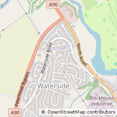 Map of Peterhead, Aberdeen