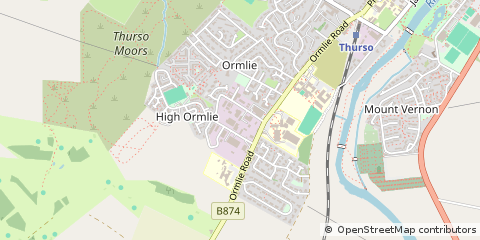 Map of Thurso, Caithness