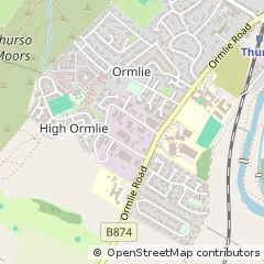 Map of Thurso, Caithness
