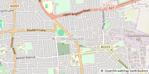 Map of Worthing