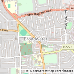 Map of Worthing