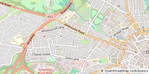 Map of Derby, Derbyshire