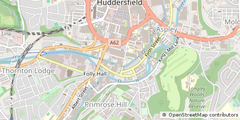 Map of Huddersfield