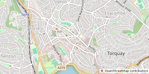 Map of Torquay, Devon