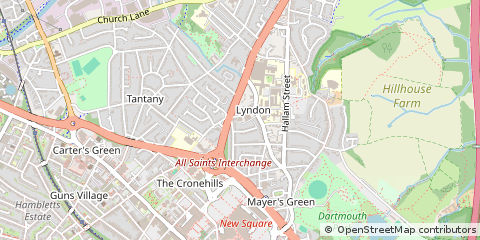 Map of West Bromwich