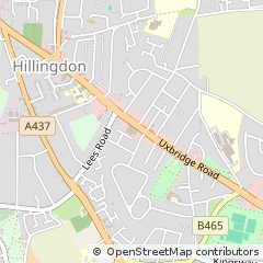 Map of Uxbridge, Middlesex