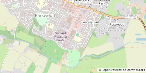 Map of Maidstone, Kent