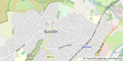 Map of Shipley, West Yorkshire