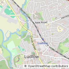 Map of Ludlow, Shropshire