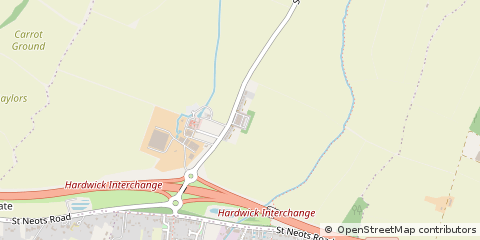Map of DRY Drayton, Cambridgeshire