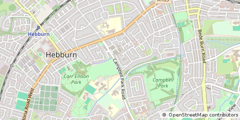 Map of Hebburn