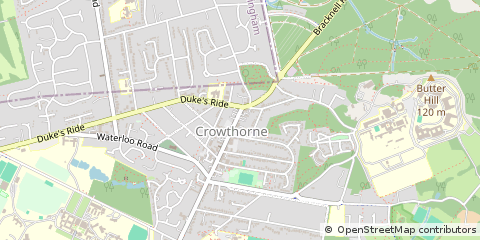 Map of Crowthorne, Berks