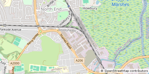 Map of Dartford, Kent