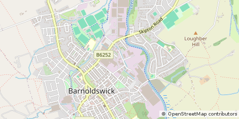 Map of Barnoldswick, Lancashire