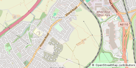 Map of Leeds, West Yorkshire