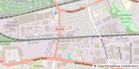 Map of Liverpool, Merseyside
