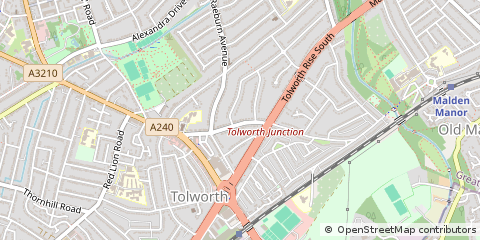 Map of Surbiton