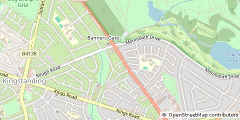 Map of Sutton Coldfield