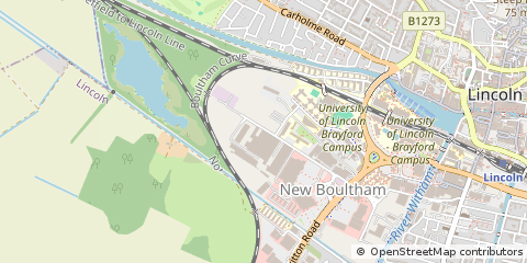 Map of Lincoln, Lincolnshire