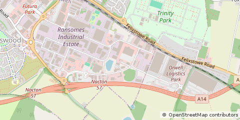 Map of Ipswich, Suffolk