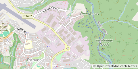 Map of Plymouth, Devon