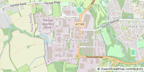 Map of Harlow