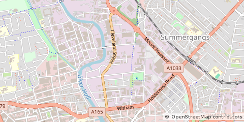 Map of Hull, East Yorkshire
