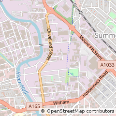 Map of Hull, East Yorkshire
