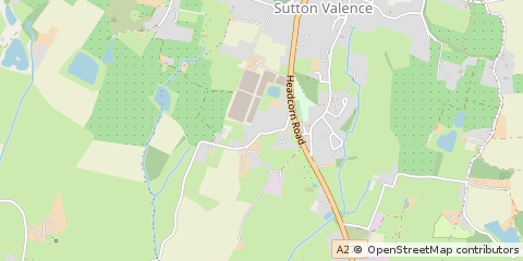 Map of Maidstone, Kent