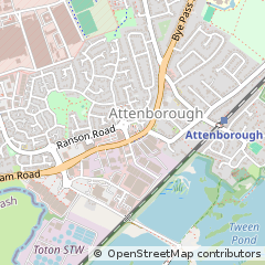 Map of Chilwell, Nottinghamshire