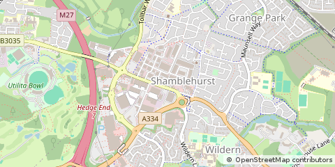 Map of Southampton, Hampshire