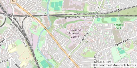Map of Carlisle, Cumbria