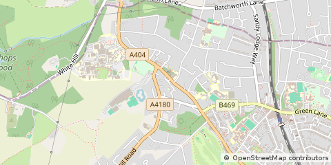 Map of Northwood, Middlesex