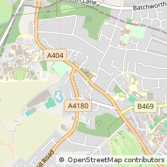 Map of Northwood, Middlesex