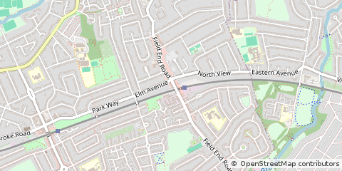 Map of Pinner, Middlesex