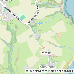 Map of Falmouth, Cornwall